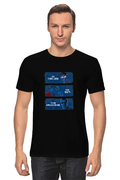 Заказать мужскую футболку в Москве. Футболка классическая Путешественники во времени от printik - готовые дизайны и нанесение принтов.
