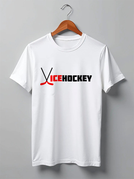 Заказать мужскую футболку в Москве. Футболка классическая Проект ViceHockey от n0xi0uzz - готовые дизайны и нанесение принтов.