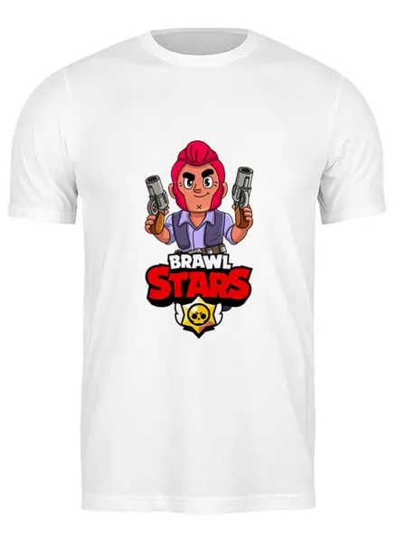 Заказать мужскую футболку в Москве. Футболка классическая BRAWL STARS COLT от geekbox - готовые дизайны и нанесение принтов.
