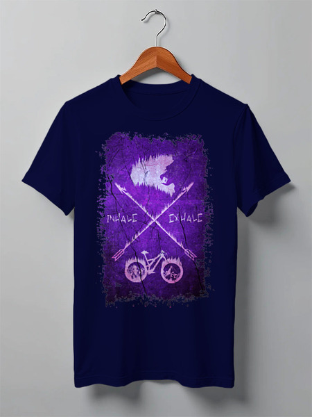 Заказать мужскую футболку в Москве. Футболка классическая Inhale Ixhale от oneredfoxstore@gmail.com - готовые дизайны и нанесение принтов.