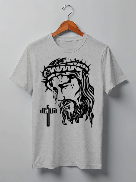Заказать мужскую футболку в Москве. Футболка классическая Jesus Christ от balden - готовые дизайны и нанесение принтов.