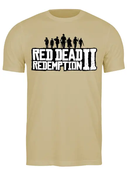 Заказать мужскую футболку в Москве. Футболка классическая Red Dead Redemption 2 от balden - готовые дизайны и нанесение принтов.