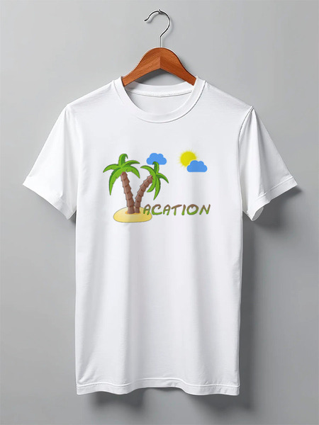 Заказать мужскую футболку в Москве. Футболка классическая [CS:GO Mems] VACation от nakalyae7 - готовые дизайны и нанесение принтов.