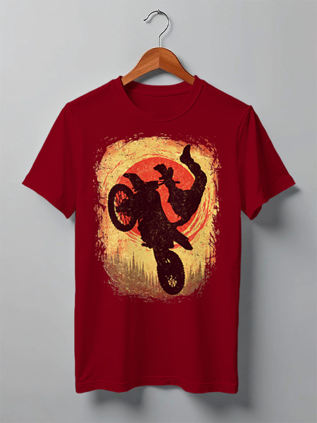Заказать мужскую футболку в Москве. Футболка классическая Sun Ride от oneredfoxstore@gmail.com - готовые дизайны и нанесение принтов.