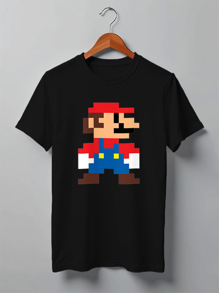 Заказать мужскую футболку в Москве. Футболка классическая Mario Bros. от Константин Тотьмянин - готовые дизайны и нанесение принтов.