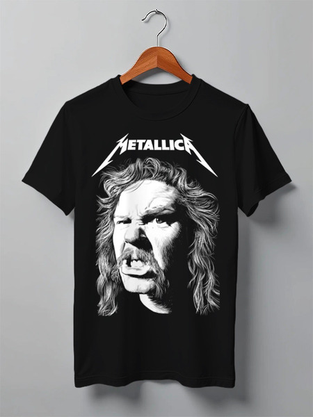 Заказать мужскую футболку в Москве. Футболка классическая Metallica от Leichenwagen - готовые дизайны и нанесение принтов.