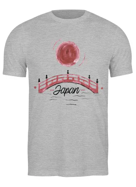 Заказать мужскую футболку в Москве. Футболка классическая Japan от oneredfoxstore@gmail.com - готовые дизайны и нанесение принтов.