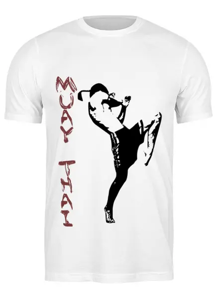 Заказать мужскую футболку в Москве. Футболка классическая Muay Thai от Антон Соколов - готовые дизайны и нанесение принтов.