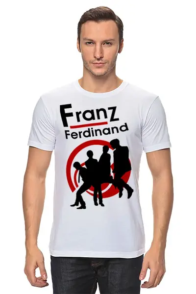 Заказать мужскую футболку в Москве. Футболка классическая Franz Ferdinand от geekbox - готовые дизайны и нанесение принтов.