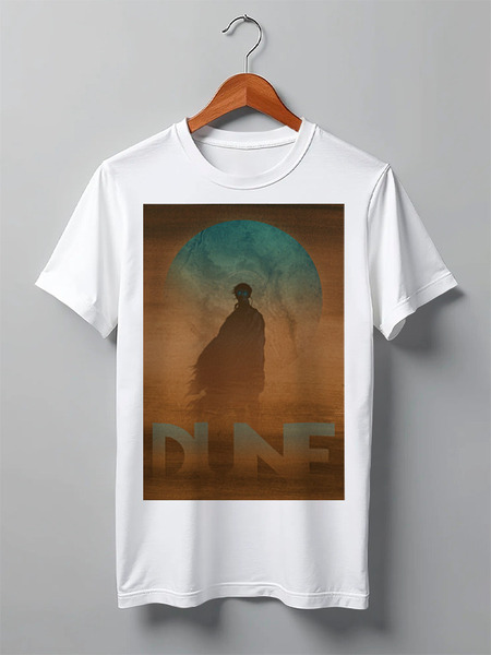 Заказать мужскую футболку в Москве. Футболка классическая Дюна / Dune от kino.printio.ru - готовые дизайны и нанесение принтов.