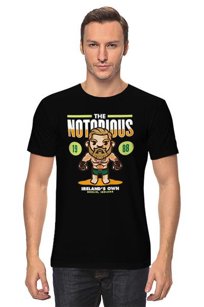 Заказать мужскую футболку в Москве. Футболка классическая The Notorious от skynatural - готовые дизайны и нанесение принтов.