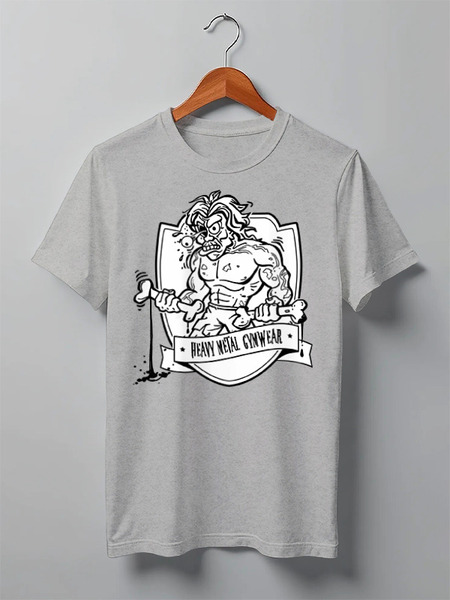 Заказать мужскую футболку в Москве. Футболка классическая Heavy Metal Gymwear от Leichenwagen - готовые дизайны и нанесение принтов.