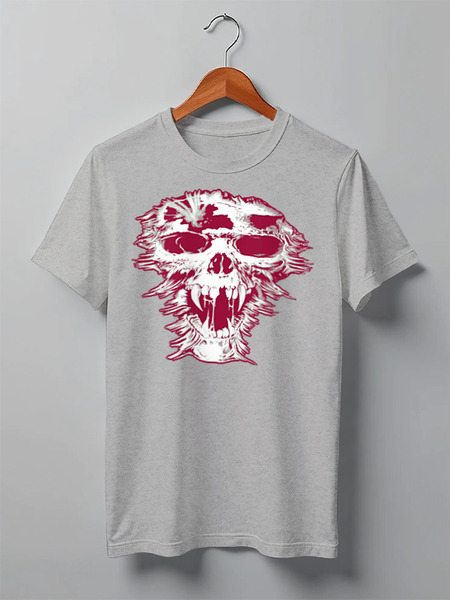 Заказать мужскую футболку в Москве. Футболка классическая Skull Art от Leichenwagen - готовые дизайны и нанесение принтов.