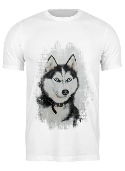 Заказать мужскую футболку в Москве. Футболка классическая Husky от Александр Яценко - готовые дизайны и нанесение принтов.