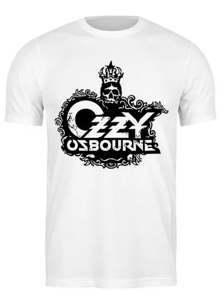 Заказать мужскую футболку в Москве. Футболка классическая Ozzy Osbourne от Leichenwagen - готовые дизайны и нанесение принтов.