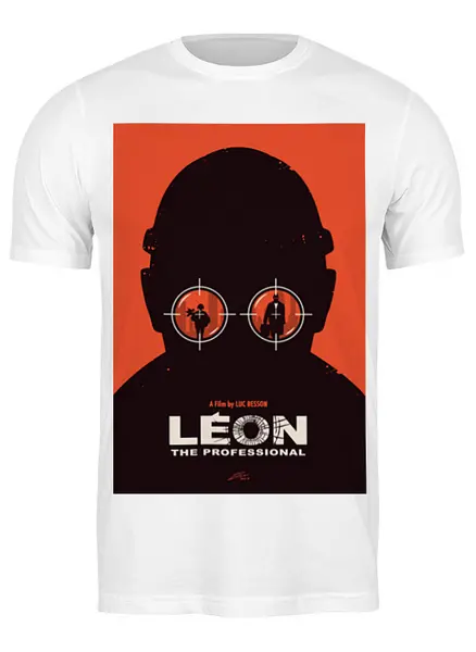 Заказать мужскую футболку в Москве. Футболка классическая Леон / Leon от kino.printio.ru - готовые дизайны и нанесение принтов.