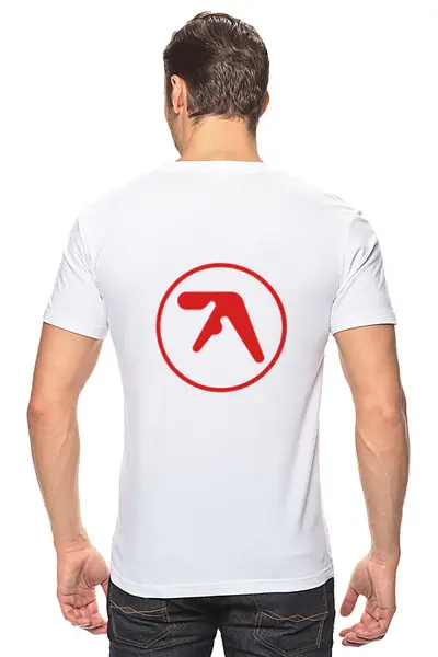 Заказать мужскую футболку в Москве. Футболка классическая Aphex Twin от Александр Папин - готовые дизайны и нанесение принтов.