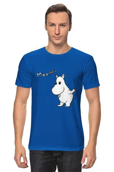Заказать мужскую футболку в Москве. Футболка классическая moomin  от cherdantcev - готовые дизайны и нанесение принтов.