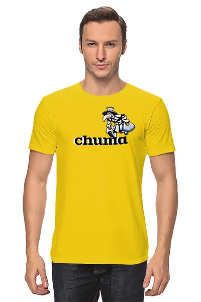 Заказать мужскую футболку в Москве. Футболка классическая CHUMA(Чума)  от T-shirt print  - готовые дизайны и нанесение принтов.