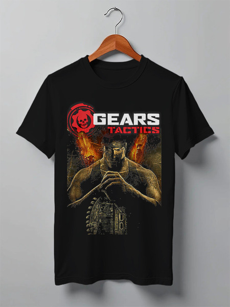 Заказать мужскую футболку в Москве. Футболка классическая GEARS OF WAR от robus - готовые дизайны и нанесение принтов.