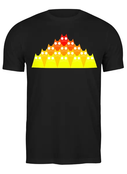 Заказать мужскую футболку в Москве. Футболка классическая Cats Here от oneredfoxstore@gmail.com - готовые дизайны и нанесение принтов.