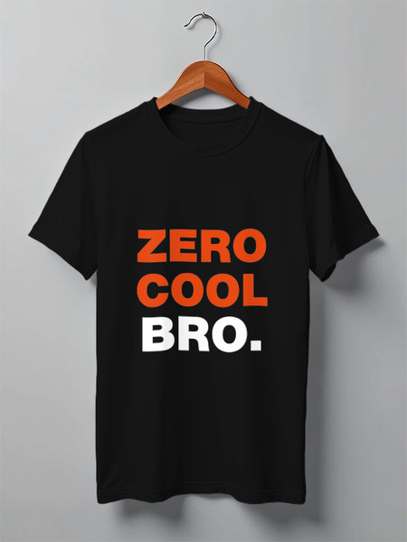 Заказать мужскую футболку в Москве. Футболка классическая Zero cool bro. от Djimas Leonki - готовые дизайны и нанесение принтов.