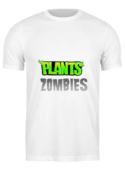 Заказать мужскую футболку в Москве. Футболка классическая Plants vs Zombies от THE_NISE  - готовые дизайны и нанесение принтов.
