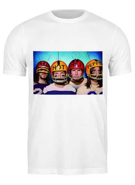 Заказать мужскую футболку в Москве. Футболка классическая Red Hot Chilli Peppers от Fedor - готовые дизайны и нанесение принтов.