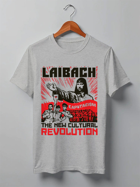 Заказать мужскую футболку в Москве. Футболка классическая Laibach / The New Cultural Revolution от OEX design - готовые дизайны и нанесение принтов.