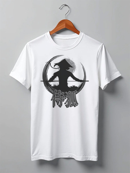 Заказать мужскую футболку в Москве. Футболка классическая Fox Ninja от oneredfoxstore@gmail.com - готовые дизайны и нанесение принтов.