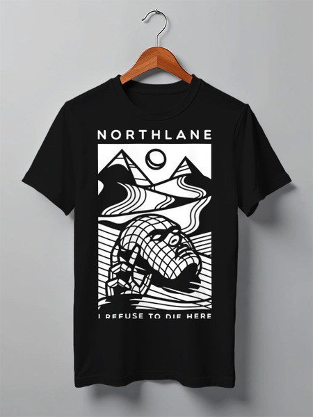 Заказать мужскую футболку в Москве. Футболка классическая Northlane от geekbox - готовые дизайны и нанесение принтов.