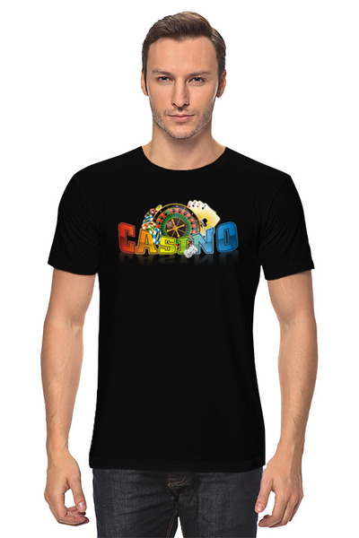Заказать мужскую футболку в Москве. Футболка классическая Казино.  от Zorgo-Art  - готовые дизайны и нанесение принтов.