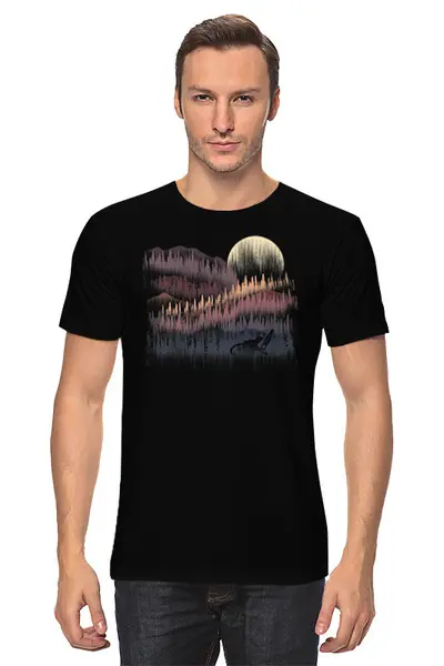 Заказать мужскую футболку в Москве. Футболка классическая Forest Rider от oneredfoxstore@gmail.com - готовые дизайны и нанесение принтов.