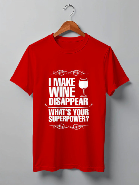 Заказать мужскую футболку в Москве. Футболка классическая Wine lover's musthave от olgapi - готовые дизайны и нанесение принтов.