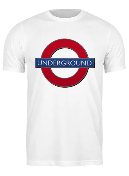 Заказать мужскую футболку в Москве. Футболка классическая ☮The London Underground☮ от balden - готовые дизайны и нанесение принтов.