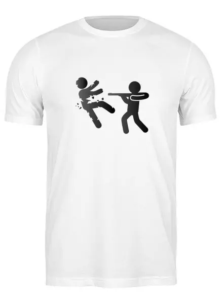 Заказать мужскую футболку в Москве. Футболка классическая Zombies от oneredfoxstore@gmail.com - готовые дизайны и нанесение принтов.