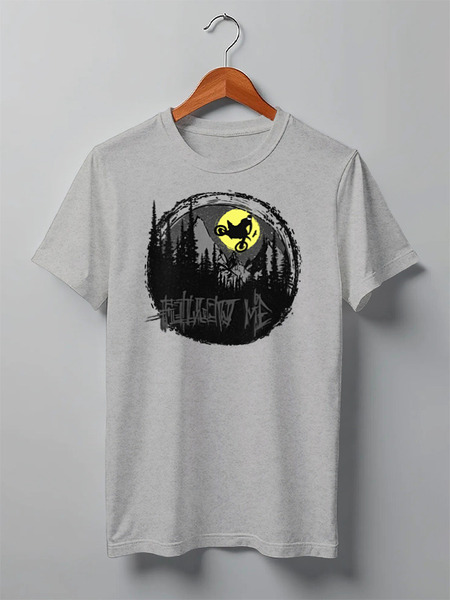 Заказать мужскую футболку в Москве. Футболка классическая Follow Me от oneredfoxstore@gmail.com - готовые дизайны и нанесение принтов.