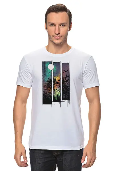 Заказать мужскую футболку в Москве. Футболка классическая Wild Weed от oneredfoxstore@gmail.com - готовые дизайны и нанесение принтов.