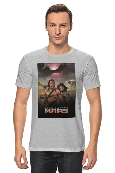 Заказать мужскую футболку в Москве. Футболка классическая John Carter / Джон Картер от KinoArt - готовые дизайны и нанесение принтов.