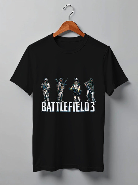 Заказать мужскую футболку в Москве. Футболка классическая Battlefield 3 от proFox - готовые дизайны и нанесение принтов.