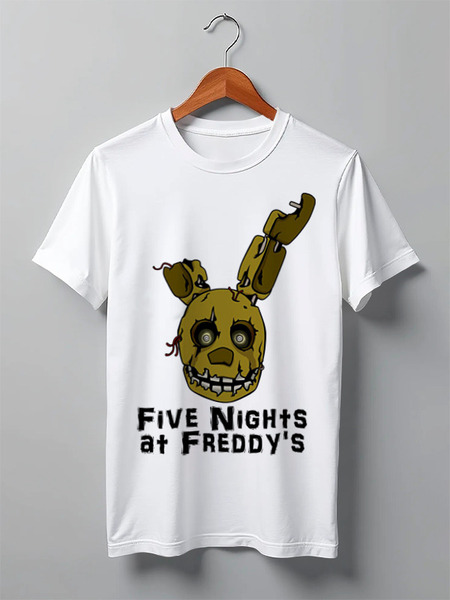 Заказать мужскую футболку в Москве. Футболка классическая Five Nights At Freddy's от vista12761@rambler.ru - готовые дизайны и нанесение принтов.