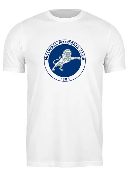 Заказать мужскую футболку в Москве. Футболка классическая Millwall FC logo tee от Millwall Supporters Club Russia - готовые дизайны и нанесение принтов.