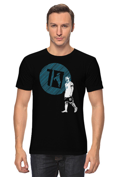 Заказать мужскую футболку в Москве. Футболка классическая Messi 10 от skynatural - готовые дизайны и нанесение принтов.