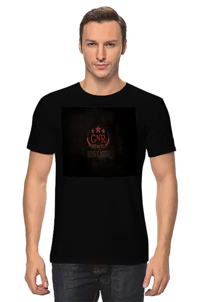 Заказать мужскую футболку в Москве. Футболка классическая Guns 'n' roses от Fedor - готовые дизайны и нанесение принтов.