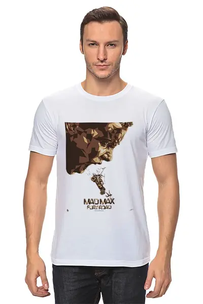 Заказать мужскую футболку в Москве. Футболка классическая Mad Max / Безумный Макс от KinoArt - готовые дизайны и нанесение принтов.