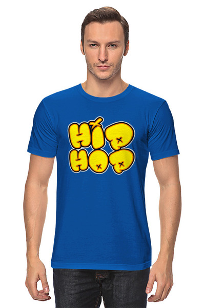 Заказать мужскую футболку в Москве. Футболка классическая Hip Hop от skynatural - готовые дизайны и нанесение принтов.
