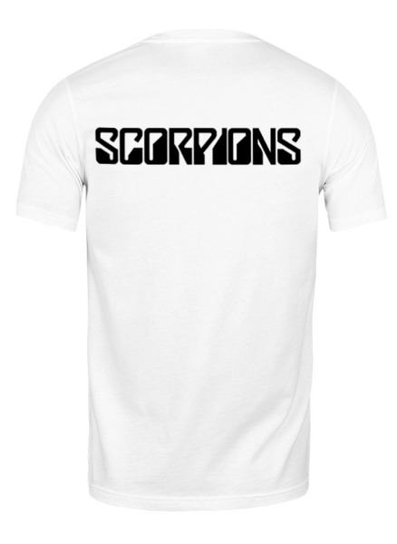 Заказать мужскую футболку в Москве. Футболка классическая Scorpions Band от Leichenwagen - готовые дизайны и нанесение принтов.