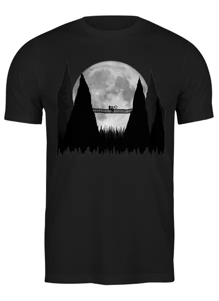 Заказать мужскую футболку в Москве. Футболка классическая Mountain Bike от oneredfoxstore@gmail.com - готовые дизайны и нанесение принтов.