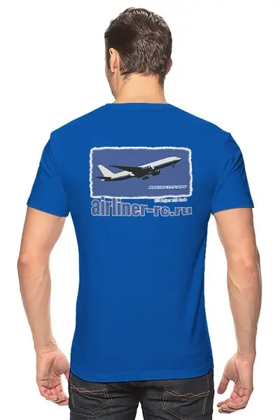 Заказать мужскую футболку в Москве. Футболка классическая RC Pilot от Airliner rc channel (airliner-rc) - готовые дизайны и нанесение принтов.