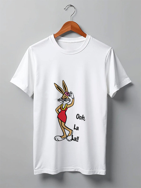 Заказать мужскую футболку в Москве. Футболка классическая Bugs Bunny_woman от Printio - готовые дизайны и нанесение принтов.